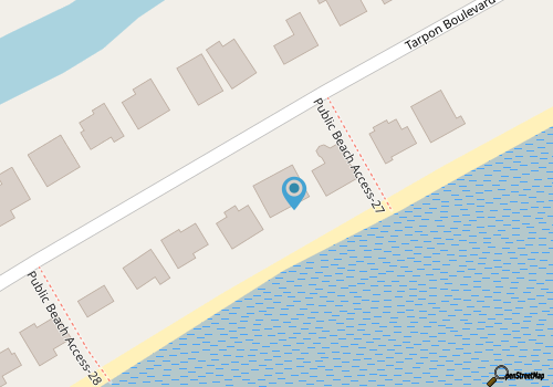 Ocean front beauty! 452 Tarpon Blvd - New to VRBO! Resort Access Included! map location