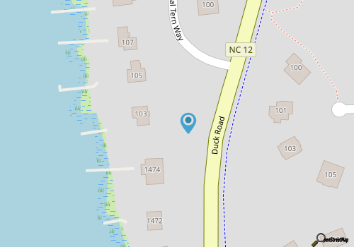 2-bedroom Condo in Duck NC, Ocean Side map location