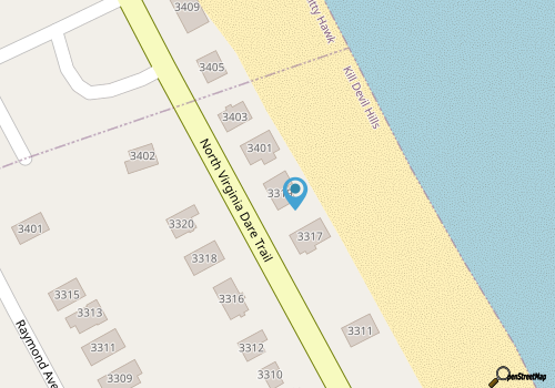 Oceanfront cottage on Outer Banks map location