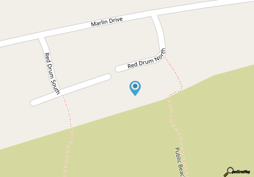 Oceanfront home, 6 seat golf cart - 711 Red Drum map location