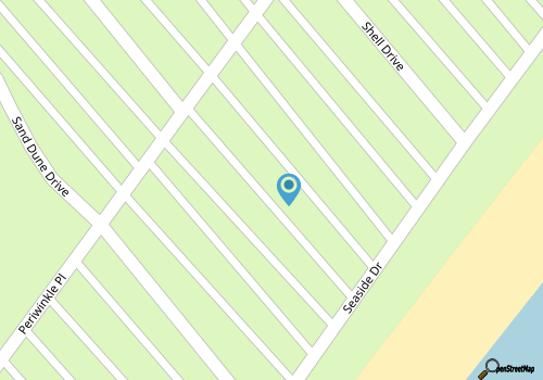 Cozy Beach Bungalow in Ocean Lakes – Golf Cart Included! map location