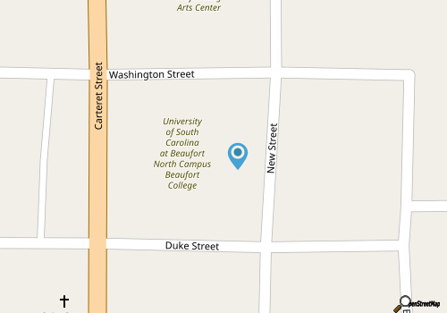 University of South Carolina at Beaufort map location
