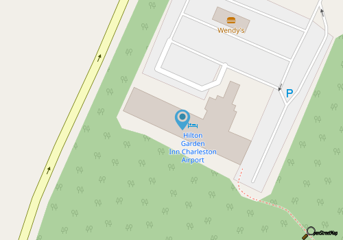 Hilton Garden Inn Charleston Airport map location