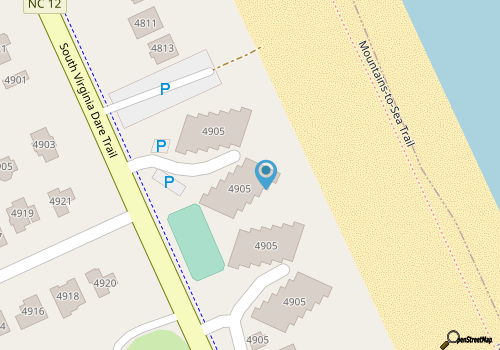 OBXcitement: Oceanfront Condo, Water Views, Community Pool and Tennis Courts map location