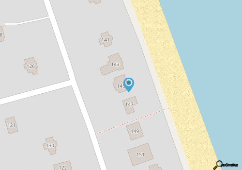 Oceanfront oasis with direct beach access and private walkway map location