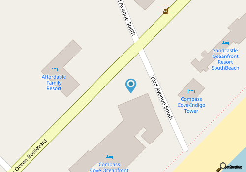 Prestigious Serenity Oceanfront King Ste 15th Flr map location