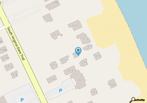 No cleaning fee Beachfront Condo in OBX MP 9 KHD map location