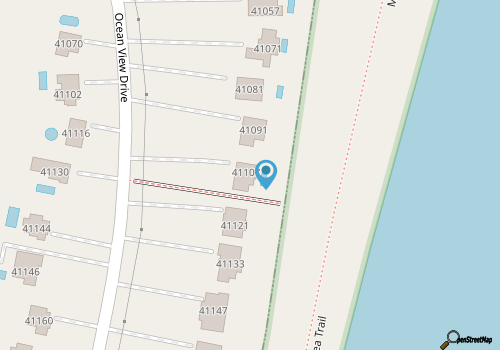 Grand beach home with 2 porches, private pool, hot tub, media room, & ocean view map location