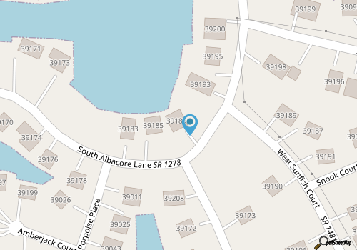 Gorgeous lagoon-front home steps from the sound with private dock & central AC map location