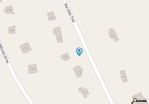 Single level 3 BR Home with Private Pool, 375 yards to beach map location