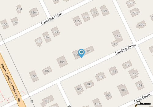 Elevated home near the beach with deck, central AC & washer/dryer - dog-friendly map location