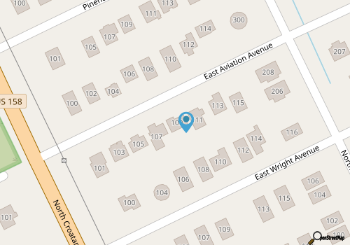 The Gorbals:Oceanside, pool, hot tub, close to the beach & Wright Bro's Memorial map location