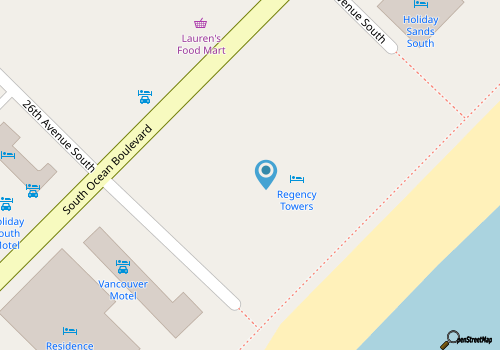AMAZING TWO BEDROOM CONDO RIGHT ON BEACH WITH TWO BALCONIES map location