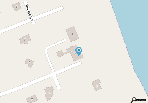 OCEANFRONT, Ocean Views, Private Pool, Hot Tub, SS10, The Russell Cottage map location