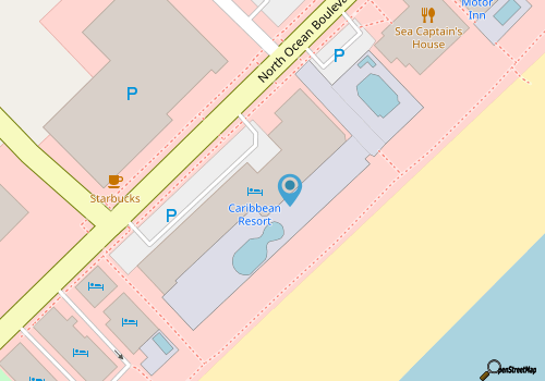 Large Oceanfront 3 Bed Unit (4th Floor)-by Luxury Beach Rentals map location