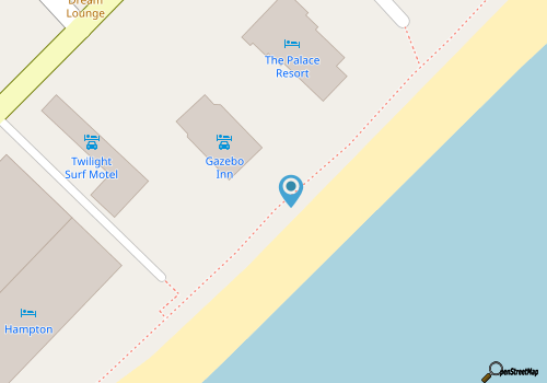 Direct Ocean front resort map location