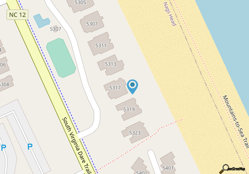 Beautiful decor & beautiful ocean views at this Nags Head townhome! map location