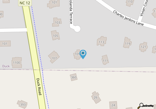 4482 - Villa Al Mare 5-bed home in Duck, NC, featuring a private pool map location