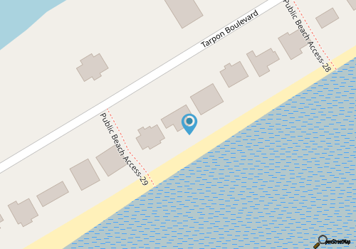 Oceanfront Gem! 470 Tarpon Blvd - Resort Access Included! Golf Cart Included! map location