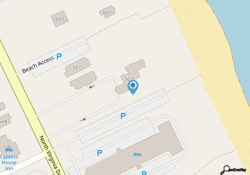 Sand Flee: Oceanfront condo, first level, awesome ocean views, community pool map location