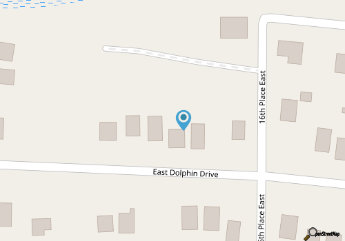 Pet Friendly Oceanfront Cottage Steps to Pier & Restaurants map location