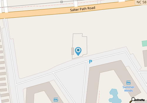 Summer Winds A-417, Oceanfront Condo in Indian Beach, NC! map location
