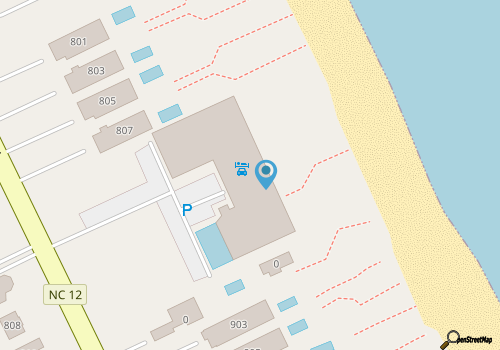 First Flight Retreat 215: Oceanfront condo, Great Views & Easy Walk to Beach! map location