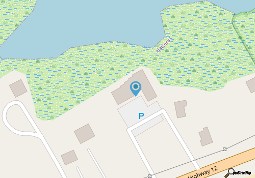 Cozy Beach Condo with Water views, Full Kitchen and Patio map location