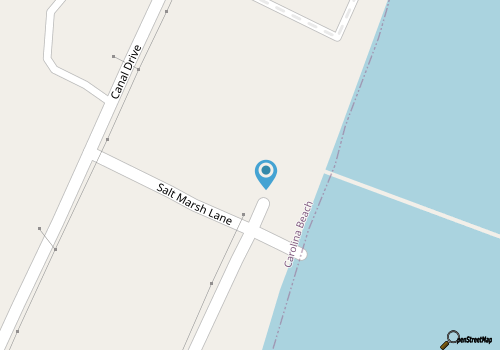 Carolina Beach Pier map location