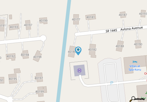 Single-level home on a canal with 2 screened porches - near town and beach map location