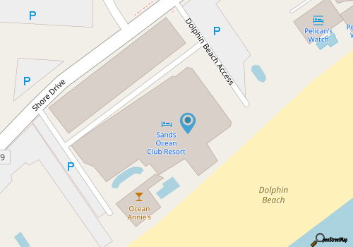 Sands Ocean Club, Units 1629 and 1630 | Ocean view condos in Myrtle Beach map location