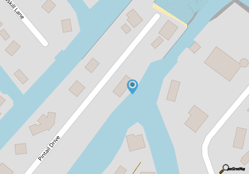 Spindrift:  Spacious dog friendly canal front home, dock, decks, views map location
