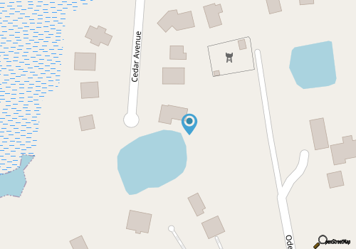 Quiet private retreat map location