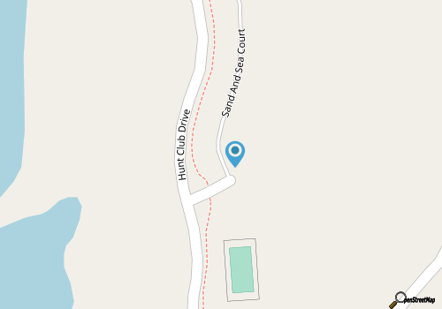 Beach Boddie: Top Floor Condo, Golf Membership, Community Pool Access map location