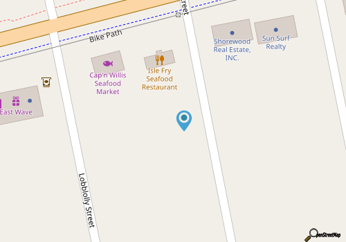 AfterDune Shade-Dog-Friendly & Private, gated beach parking map location