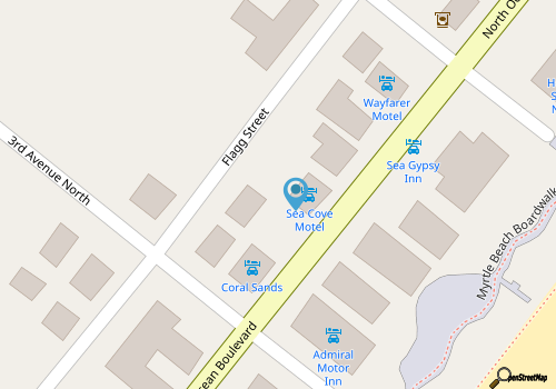 Cozy 1-bedroom condo in beautiful Myrtle Beach map location