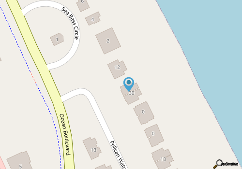 Enjoy spectacular views from this OBX oceanfront home map location