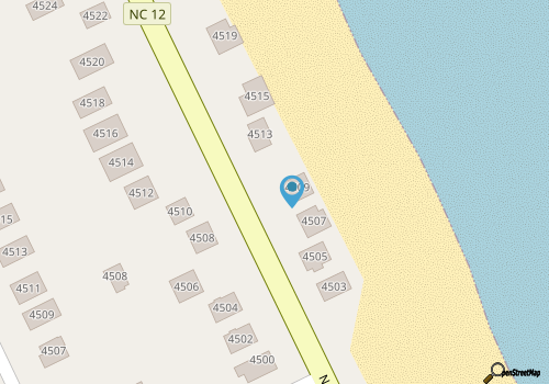 K0009 Beach Baby. Oceanfront! Best Views on the OBX! Dogs OK! map location
