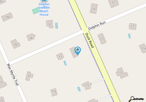 CAPTAINS QUARTERS - AN ALL INCLUSIVE VACATION RENTAL LOCATED IN SOUTHERN SHORES! map location