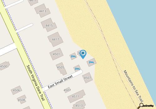 Coastal Dunes 1: Oceanfront Cottage in Nags Head, Great Views! map location