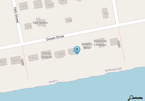 OCEANFRONT home with breathtaking views, East - Emerald Isle, NC! map location