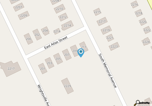 Blankenship Cottage -- Pet Friendly with Sunroom and Just 2 blocks to beach map location