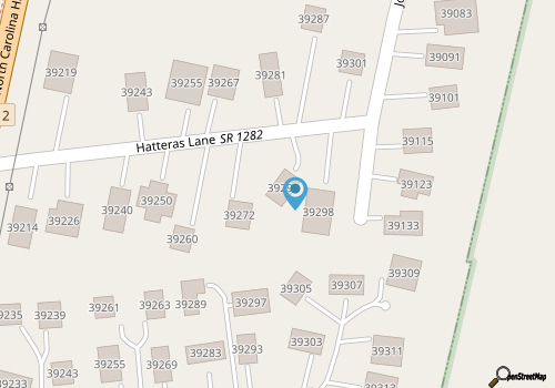Cute home three lots from the beach with sundeck, sunroom, WiFi - 2 dogs OK map location
