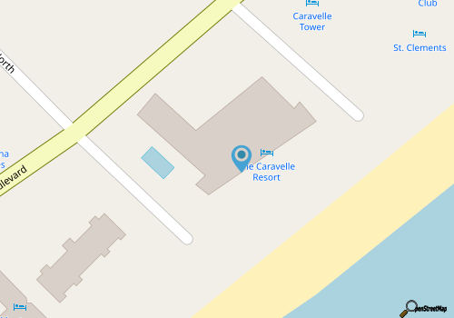 Stay on the beach at this ocean front condo! map location