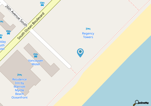 Regency Towers 907- Oceanfront 3BR- Pool map location