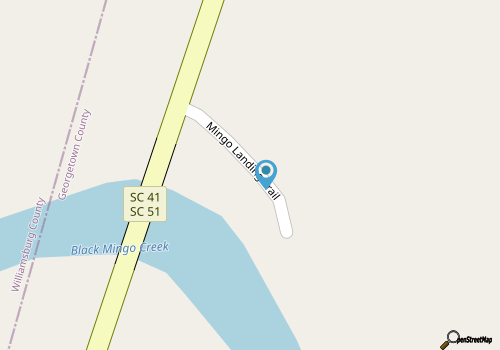 Black Mingo Creek map location