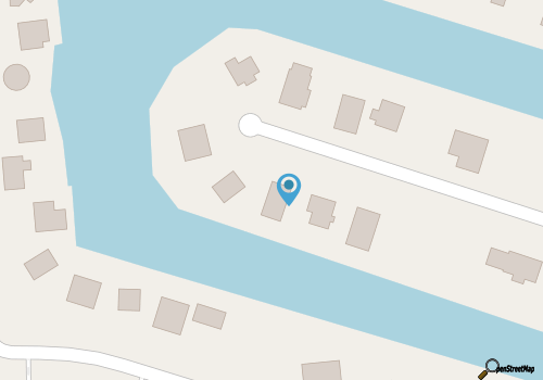 Waterfront home on a scenic canal with a dock, screened porch & fast WiFi map location