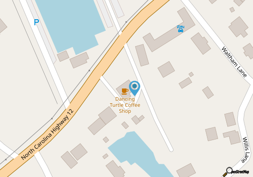 The Dancing Turtle Coffee Shop map location