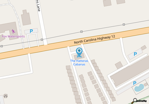 Cabana—Hatteras National Seashore map location