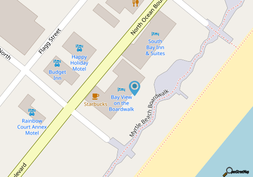 Direct Ocean View Condo on Boardwalk Steps From Beach - Indoor & Outdoor Pools map location